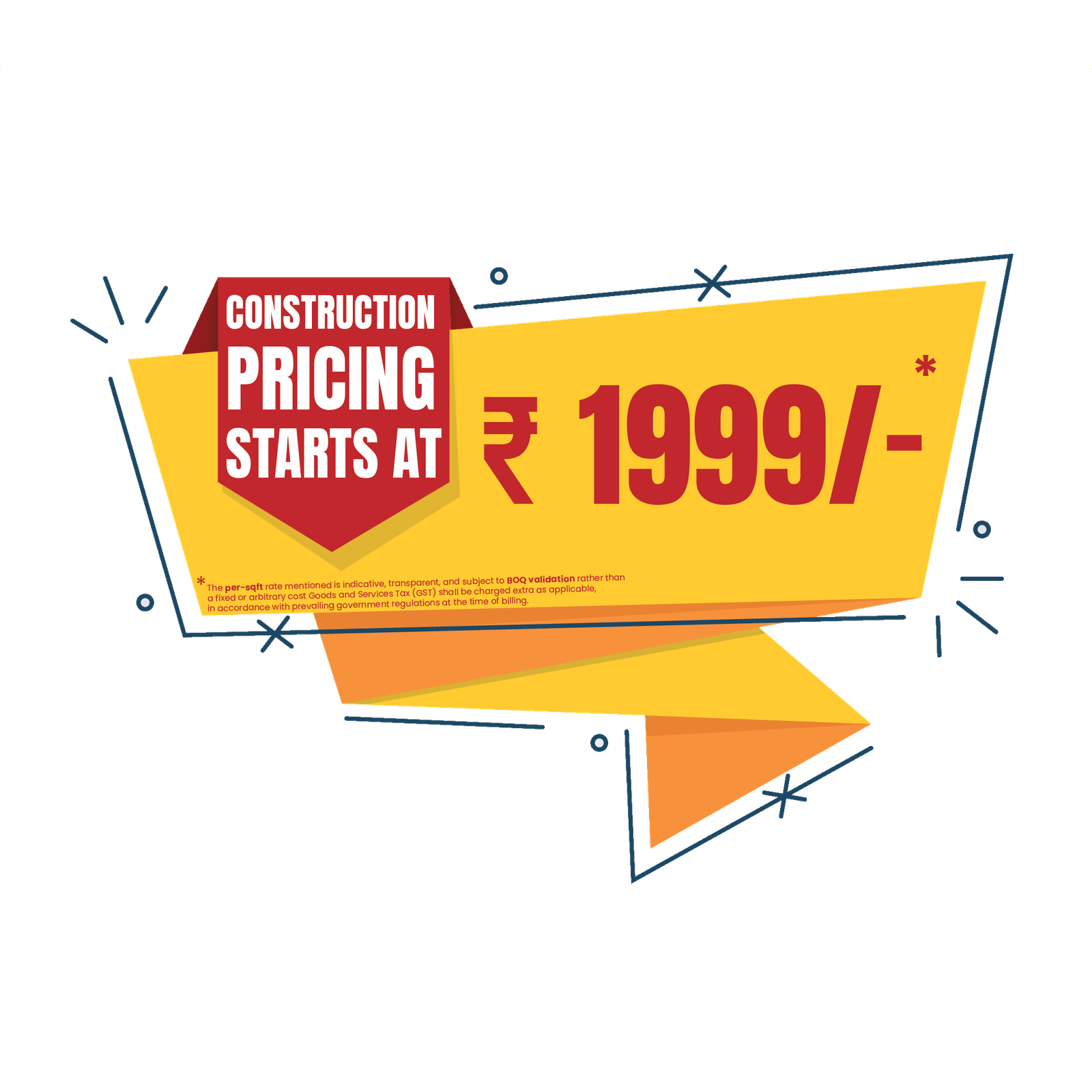 Construction pricing starts at 1999